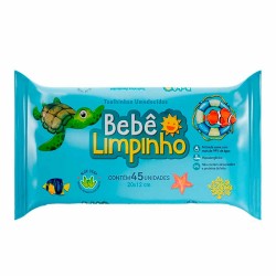 Bebe Limpinho Toalha Umed 45 Unidades