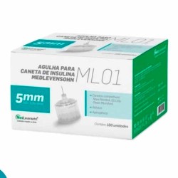 Medlevensohn Agulha Caneta Insulina 31g 0,25x5mm F.v (v)