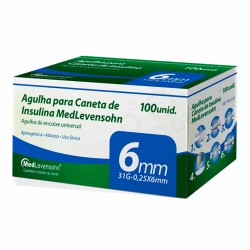 Medlevensohn Agulha Caneta Insulina 31g 0,25x6mm F.v
