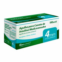 Medlevensohn Agulha Caneta Insulina 31g 0,25x4mm F.v