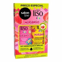 Salon Line Kit Meu Liso Kids Sh 300ml+cond 200ml Morango