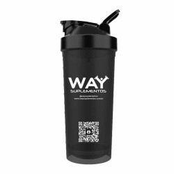 Coqueteleira Way Slim Preta 600ml